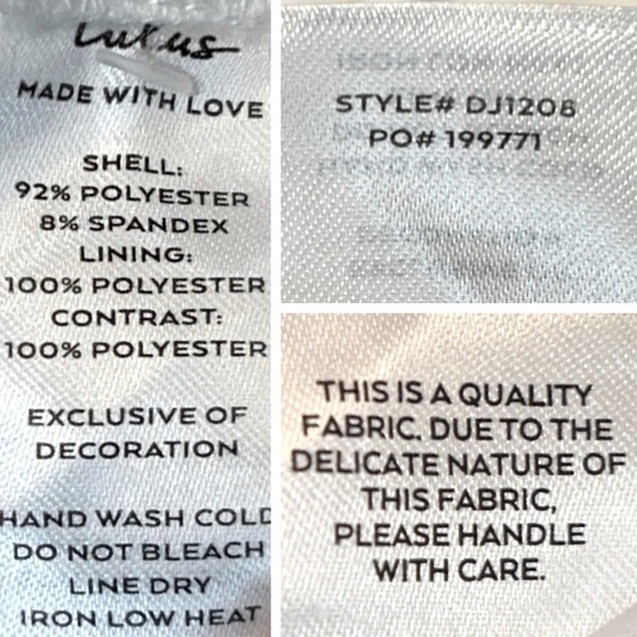 NWT Lulus Heidy White Satin Beaded Strapless Maxi Dress, Size Medium - Picture 13 of 15